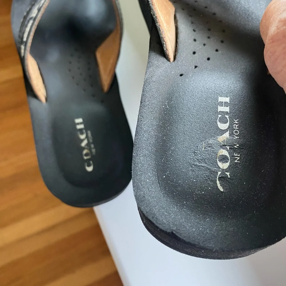 Coach womens Black Sandals
